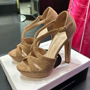 De Blossom Collection - 5” Heel - Nude Suede